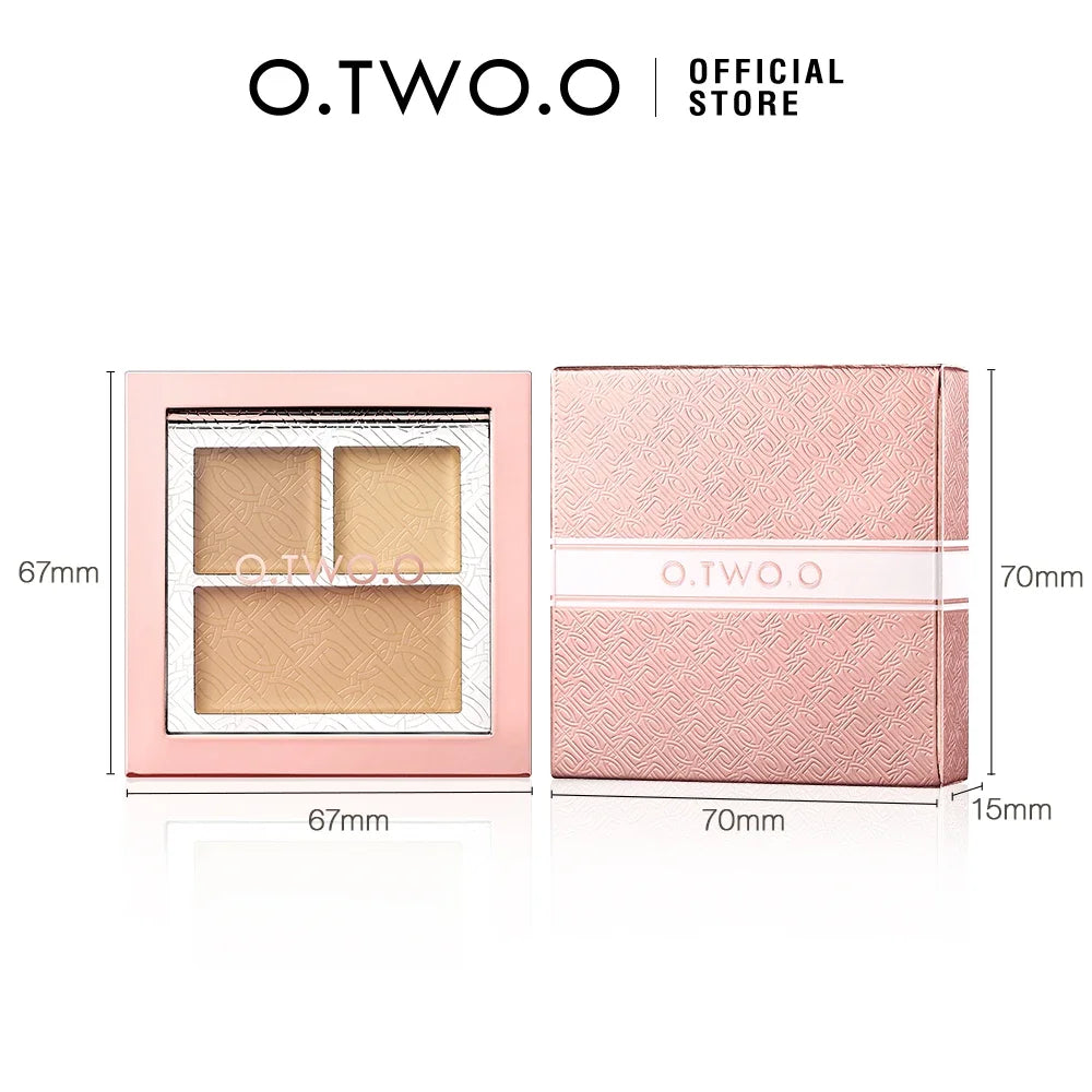 3Tone Flawless Concealer Palette High Coverage Long Lasting Cover Acne Dark Circles Brightening Skin Contour Cream - AliExpress 66