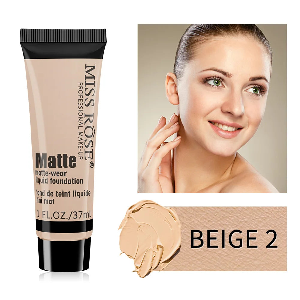 MISS ROSE Contour Liquid Foundation, High Coverage Long?lasting Concealing Cream Foundation Facial Base Makeup Cosmetics - AliExpress 66