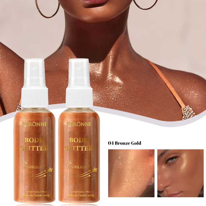 Liquid Highlighter Makeup Smooth Shine Shimmer Glitter Body Highlighter Liquid Cream Foundation Long Lasting Body Cosmetics - AliExpress 66