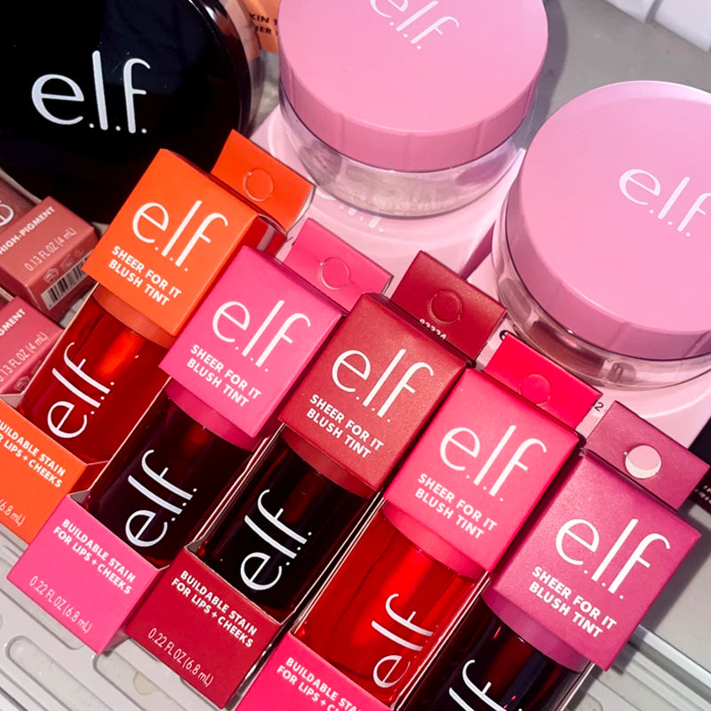 New ELF Liquid Blush Matte Sponge Head Blusher Natural Lasting Brighten Facial Contour Blush Tint Shapes Facial Contours Makeup