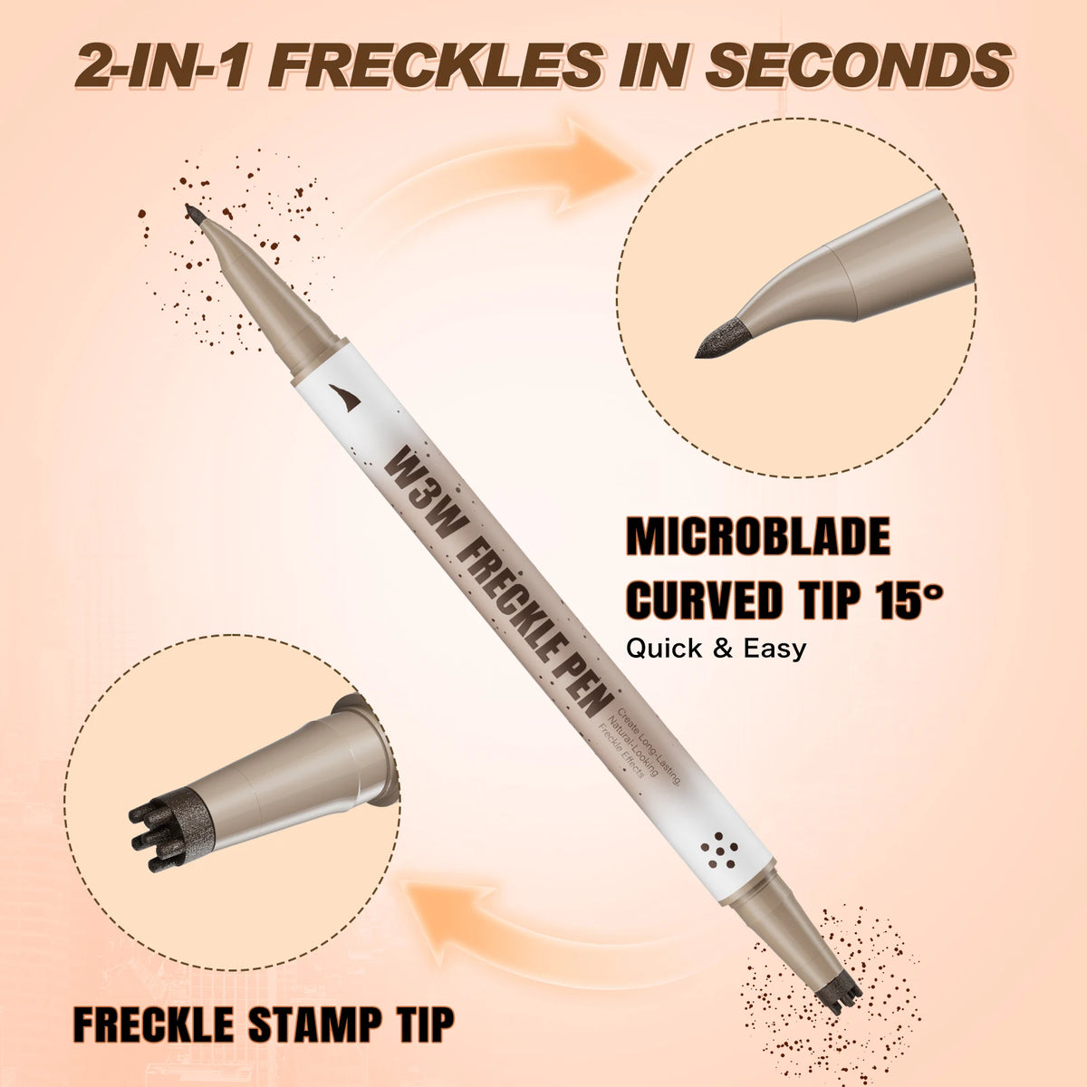 Waterproof Freckle Stamp Pen, Natural Lifelike Fake Freckle Pen, Long-Lasting Quick-Drying Smudge-Proof Makeup Pen - AliExpress 66