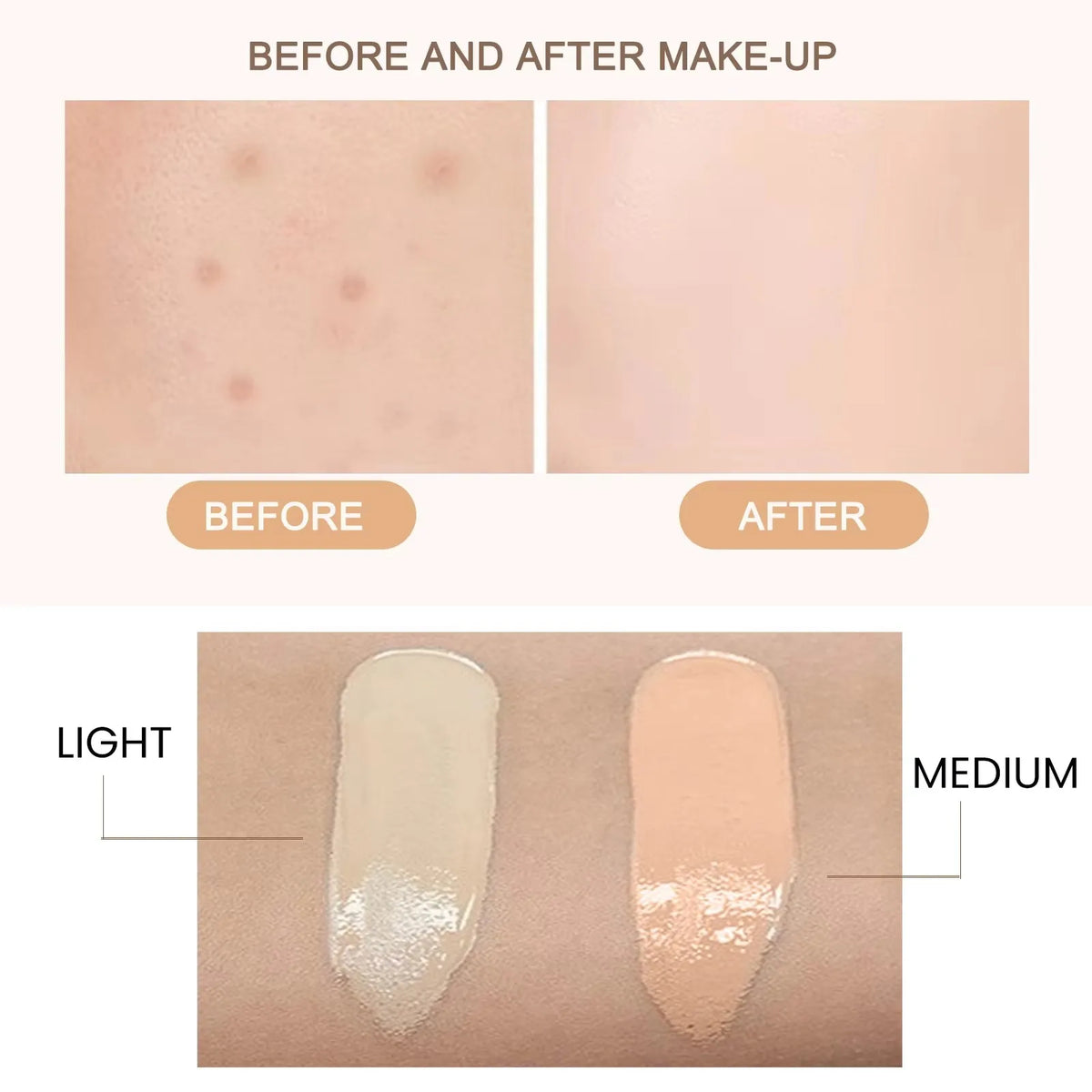 CC Foundation Cream Natural Moisturizing Waterproof Brightening Foundation Concealer Coverage Blemish Oil-control Lasting Makeup - AliExpress