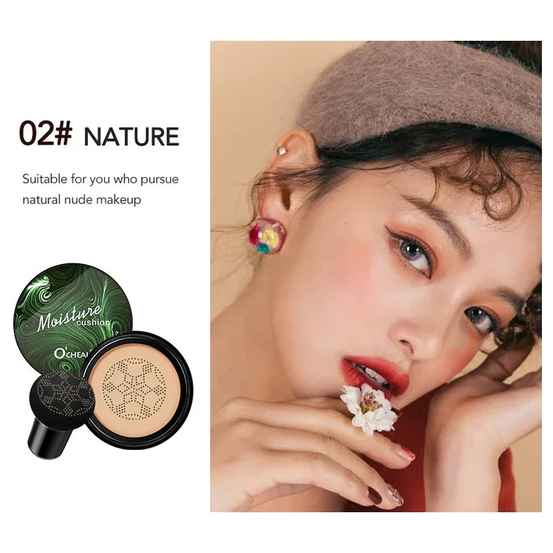 Ocheal BB Cream Air Cushion Compact Make Up Foundation Concealer Cream for Face Cosmetics Makeup Mushroom Head Puff - AliExpress 66