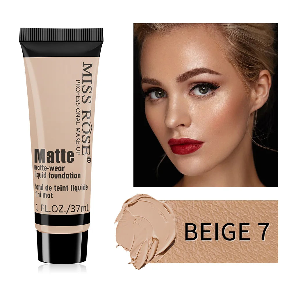 MISS ROSE Contour Liquid Foundation, High Coverage Long?lasting Concealing Cream Foundation Facial Base Makeup Cosmetics - AliExpress 66