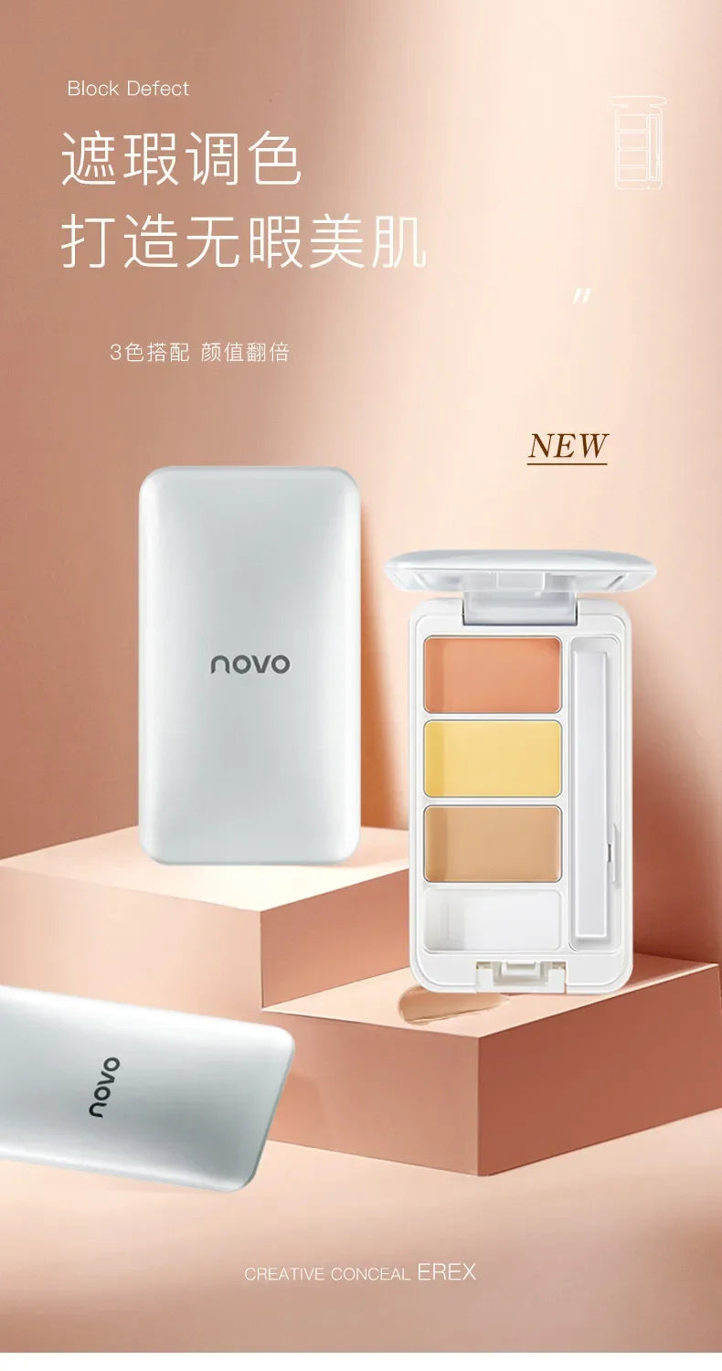 Two-Color Liquid Concealer Light Flawless Retouch Waterproof High-Gloss Makeup for Brightening Dark Circles And Acne Coverage
