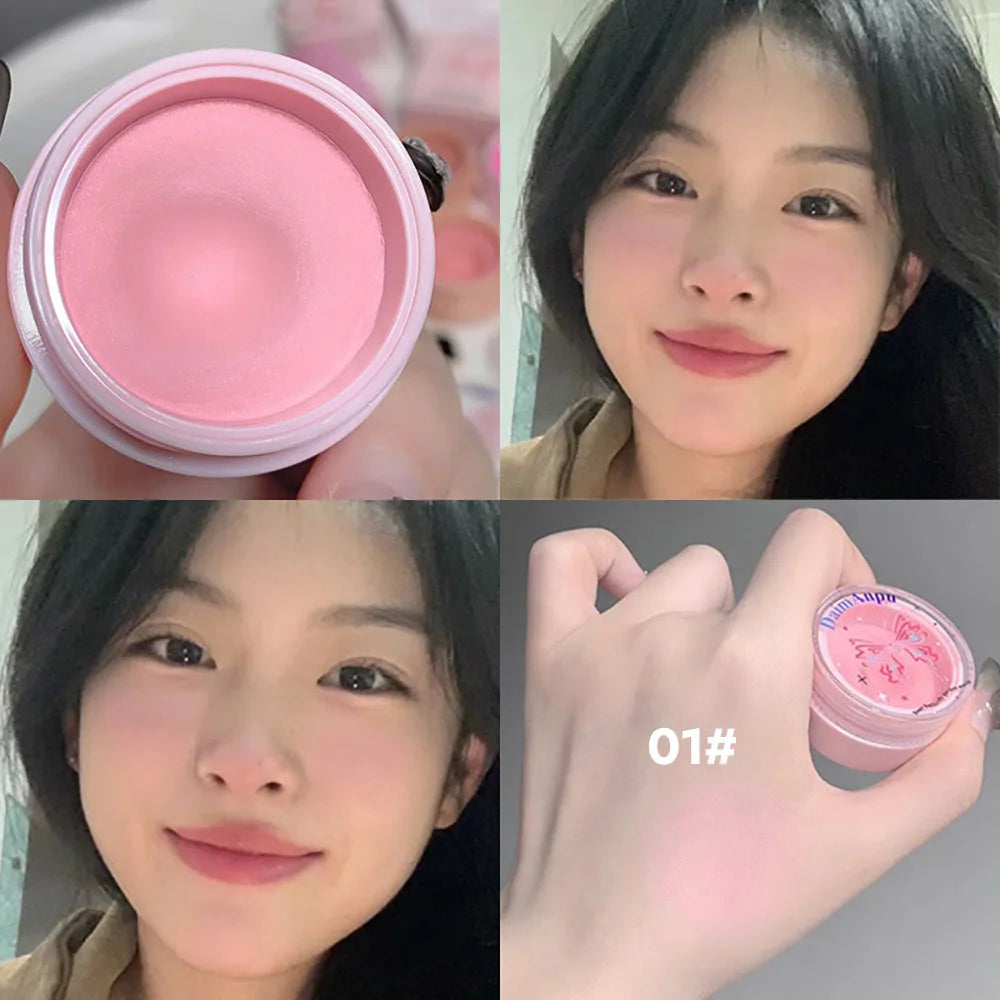 Airy Blush Clay Pigmented Powdery Cream Blusher DaimAnpu Long-Lasting Tender Look Uplifting Color Matte Girlish Blush - AliExpress 66