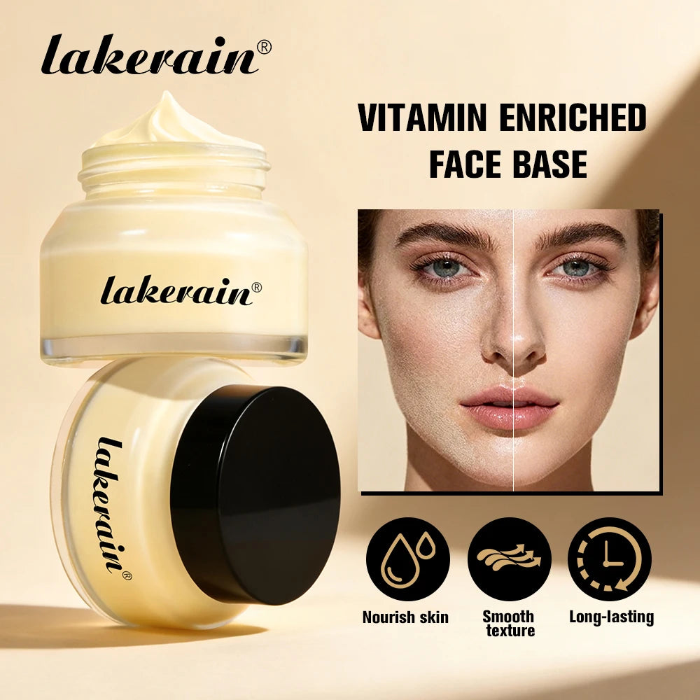 Lakerain Vitamin Facial Base Cream Long Lasting Makeup Nourishes Skin Deep Hydration Smoothly Flawless Smooth Pores Base Cream - AliExpress 66