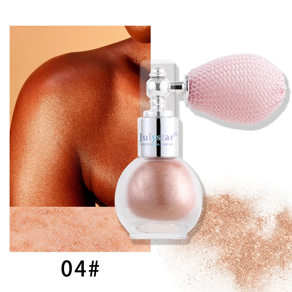 Popular Shimmer Liquid Highlighter Makeup Fine Glitter Brightening Cosmetic for Face Contour and Body Shiny Daily Party Make?up