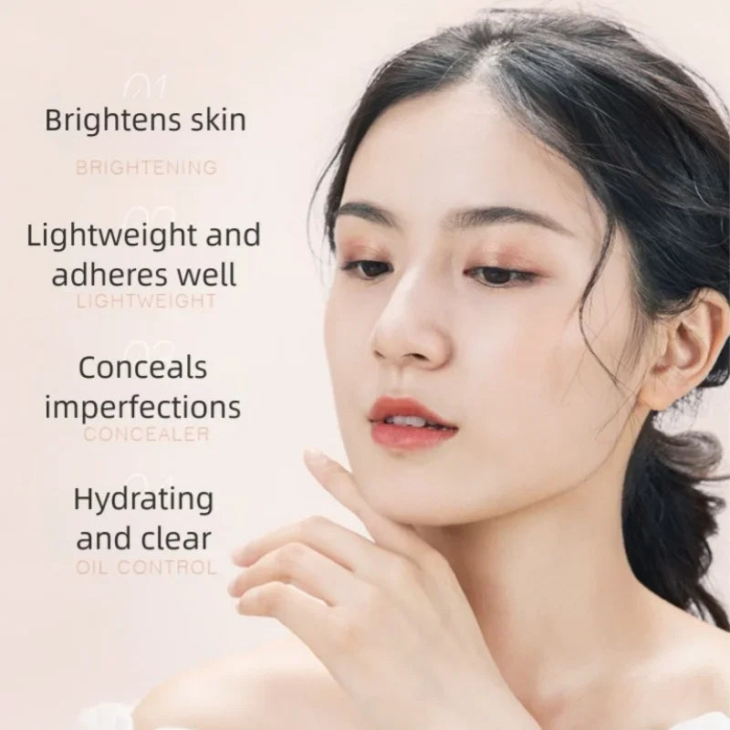 Oil Control Waterproof Long Lasting BB Cream Liquid Foundation Concealer Brighten Moisturizer Face Base Makeup