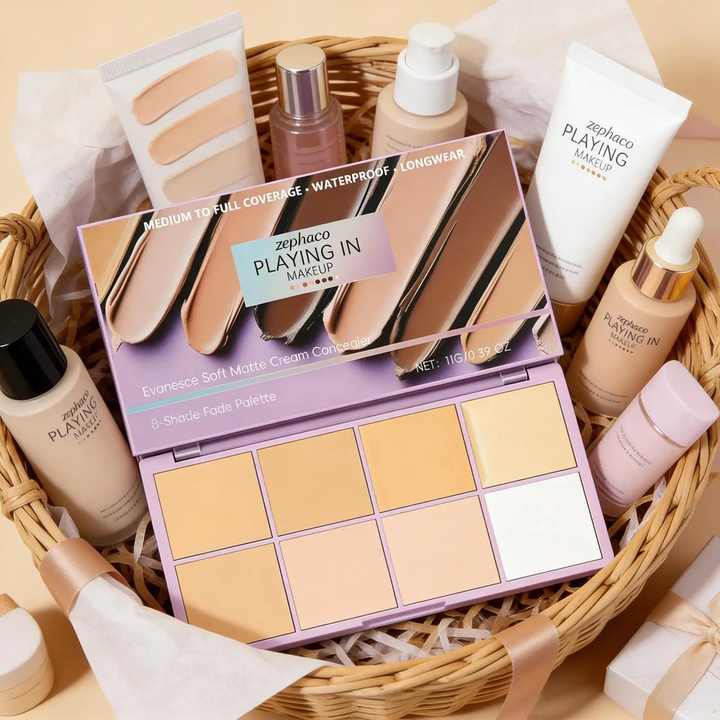 Zephoco High Coverage Concealer Palette - Long Lasting Waterproof Matte Makeup for Dark Circle Corrector Improve Skin Redness - AliExpress 66
