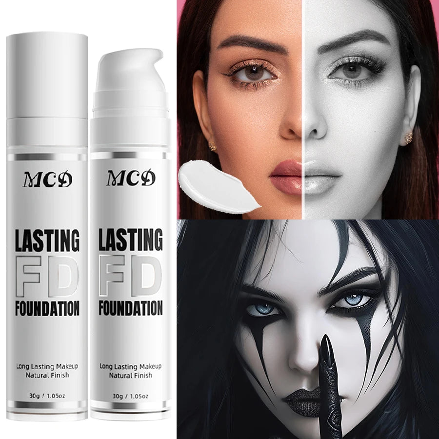 1PC Pure White Liquid Foundation for COS Stage Makeup Long-lasting Concealer Mixable Pure White Base Foundation Makeup Gifts - AliExpress 66