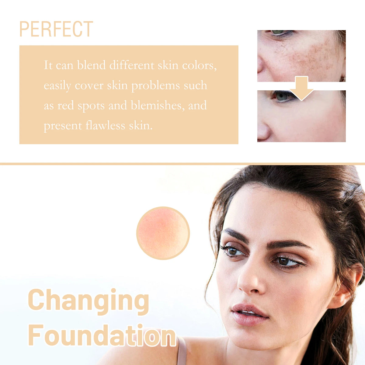 Color Changing Foundation SPF15 30ml Hydrating Long Lasting High Coverage Natural Finish Lightweight Face Makeup All Skin Types - AliExpress 66