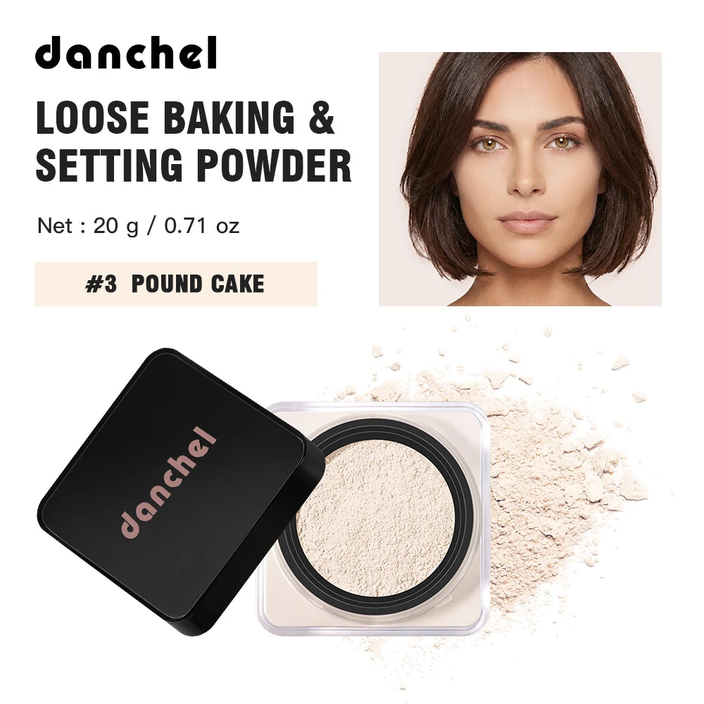 8 Shades Loose Baking Setting Powder Matte Oil Control Waterproof Sweat Resistant Longwear Brightening Face Cosmetic Blur Pores