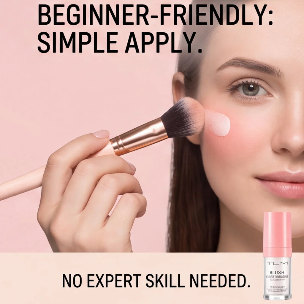 1set Tlm Foundation and Blush Foundation, Naturally Tinted Liquid Foundation, Long-Lasting and Moisturizing, Waterproof and Sweat-Resistant - AliExpress 66