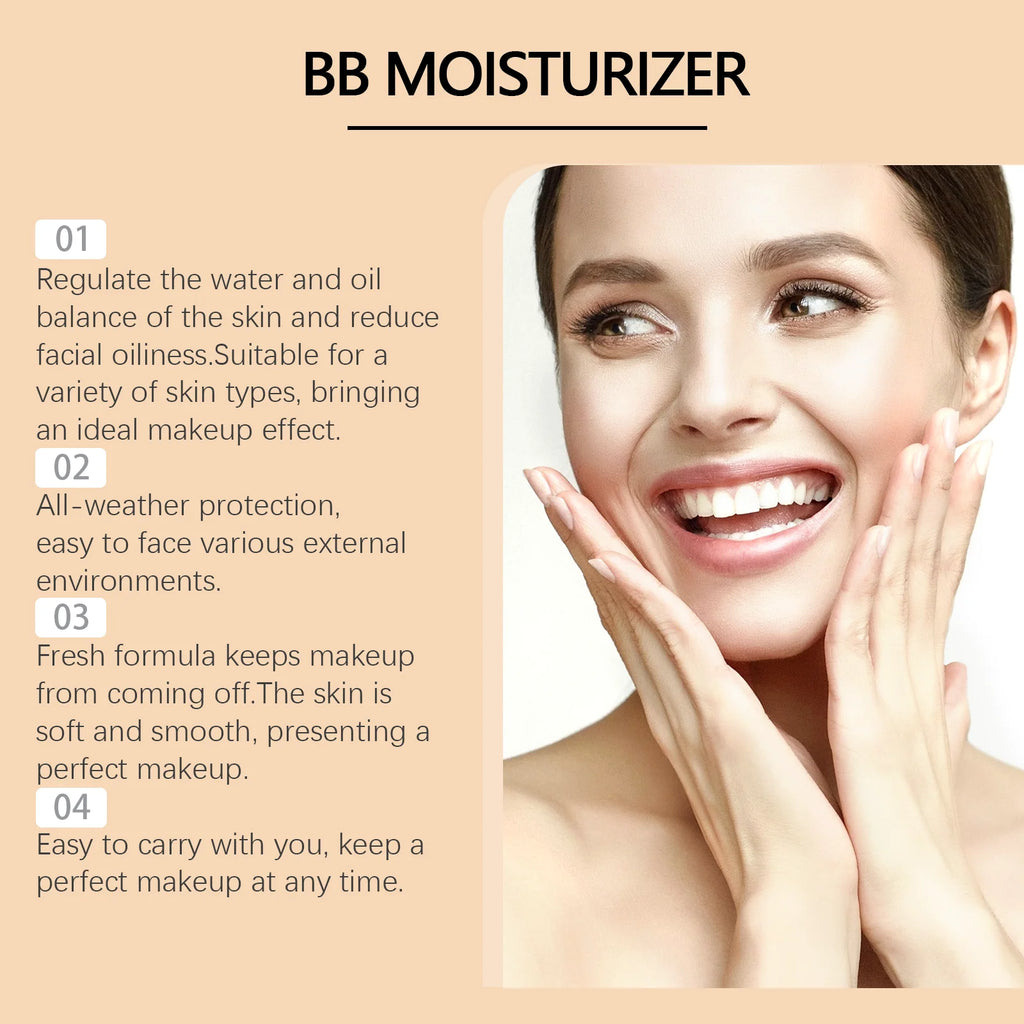 Sunscreen Bb Cream Serie Spf30 Long Time Moisturize Full Coverage Sheer Tint Coverage Oil-Free Make up Foundation - AliExpress 66