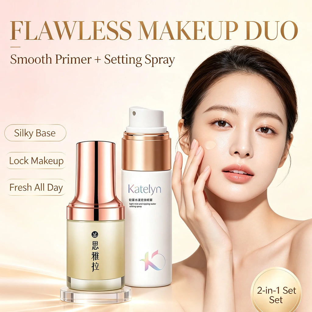 Makeup Set Of Makeup Primer Setting Spray, Invisible Pore Color Rendering Hold Makeup For Base Makeup And Makeup Finishing - AliExpress 66