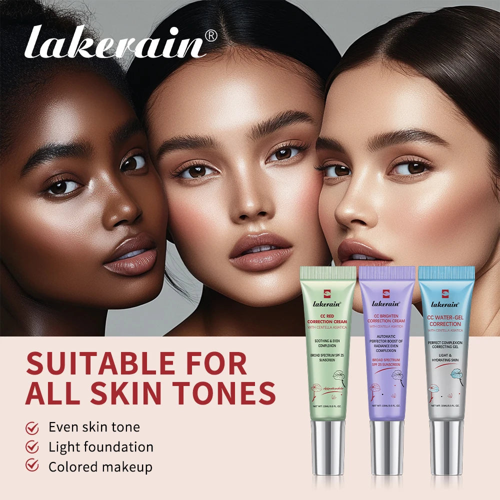 3Colors CC Cream Liquid-Based Full Coverage Cream Waterproof Long-Lasting Correct Redness Foundation erborian Korean Cosmetics - AliExpress 66