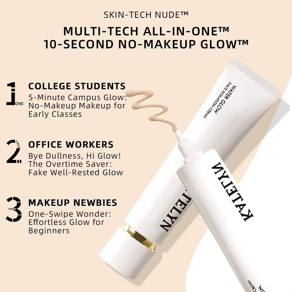 KATELYN Hydrating Tone-up Cream Longlasting Waterproof Bare Face Cream Brightening Primer Makeup Base Foundation Primer
