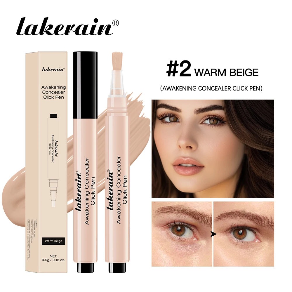 Waterproof Concealer Click Pen 3 Colors Natural Glowing Lightweight Full Coverage Sweat Proof Concealer Pencil Woman Makeup - AliExpress 66