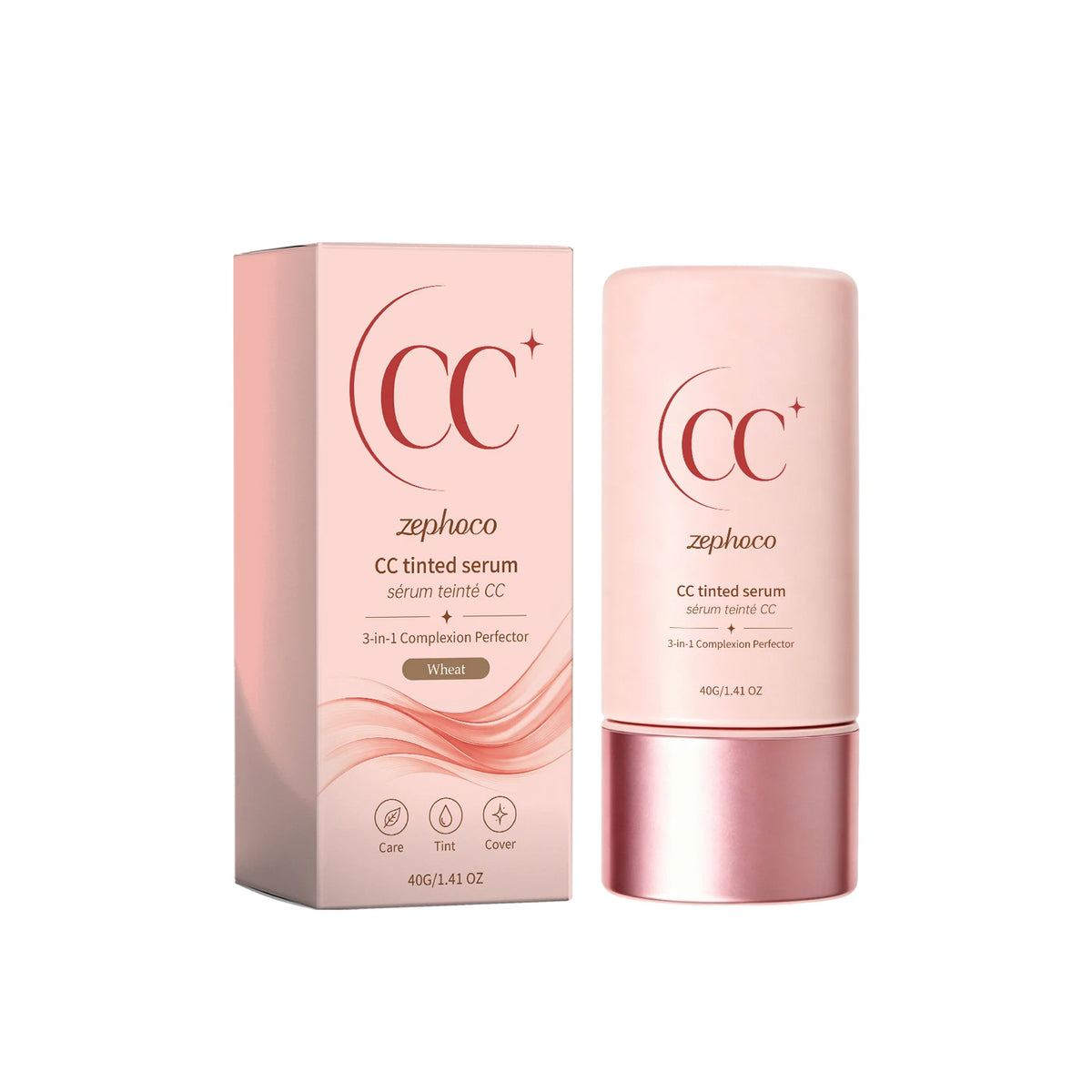 3-In-1 CC Tinted Serum Cream Even Skin Tone Natural Coverage Daily Beauty Cosmetic Product Lightweight Skin Balance Makeup Base