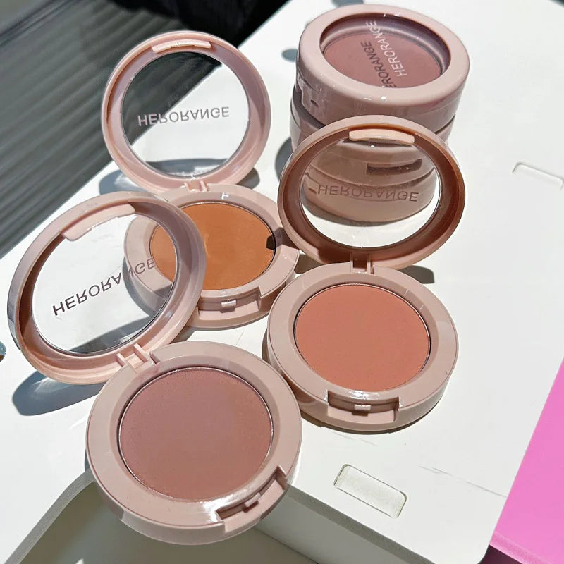 Single Color Blush Silky Texture High Color Rendering No Powder Feeling Low Saturation Long-lasting Natural Matte Blush Cream