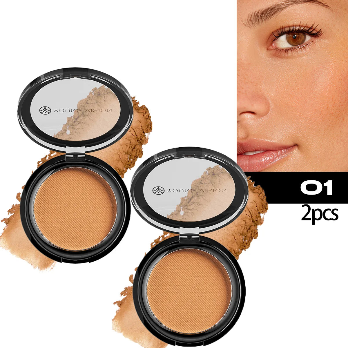 Woman makeup 6-Color Matte Bronze Powder Velvety Smooth Natural Setting Powder Makeup - AliExpress 66