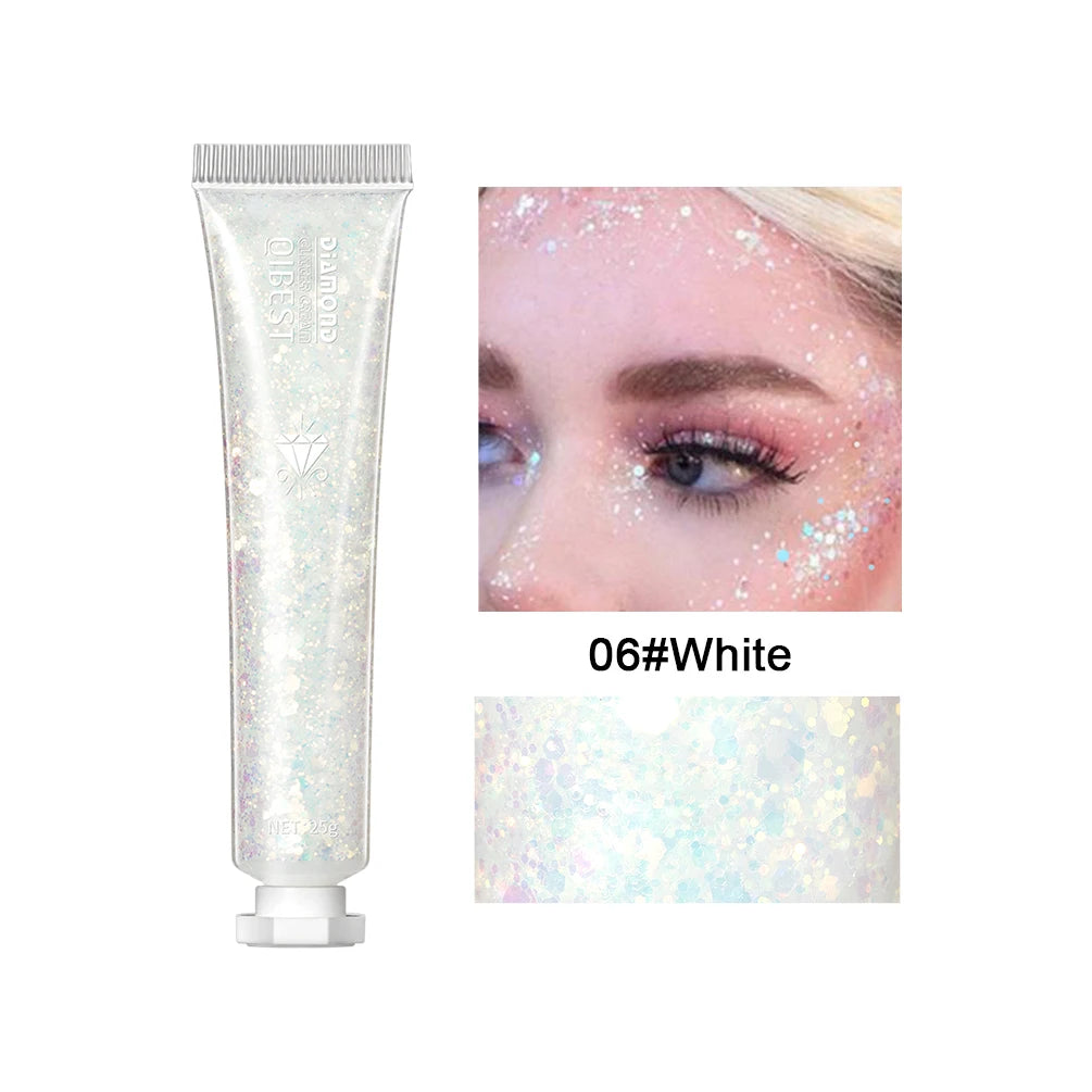 QIBEST 6 Colors Highlighter Powder Glitter Sequins Gel Shimmer Contour Blush Powder Makeup For Face Body Highlight Makeup Tools - AliExpress 66