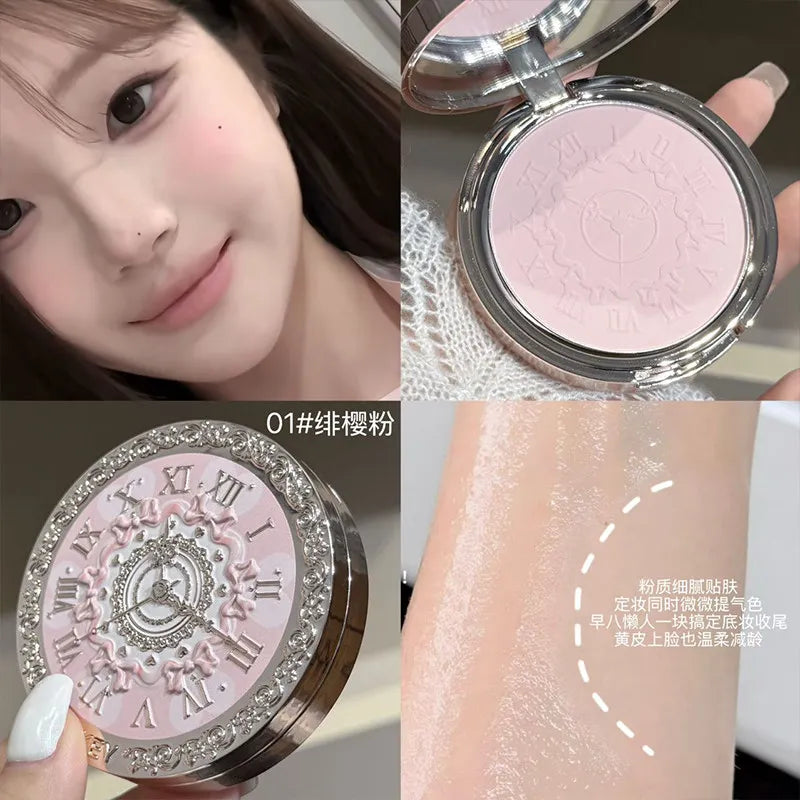 Matte Finishing Powder Face Brightening & 3D Contour,Natural Water-Glow,Oil-Control Long-Wear Pressed Powder Makeup - AliExpress 66