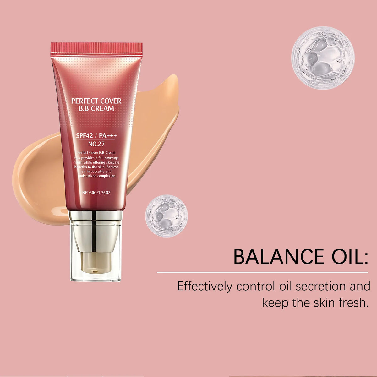 BB Cream SPF 42 PA +++ Tinted Moisturizer for Face Full Coverage Concealer Liquid Foundation Makeup for Dark Circles Fine Lines - AliExpress 66