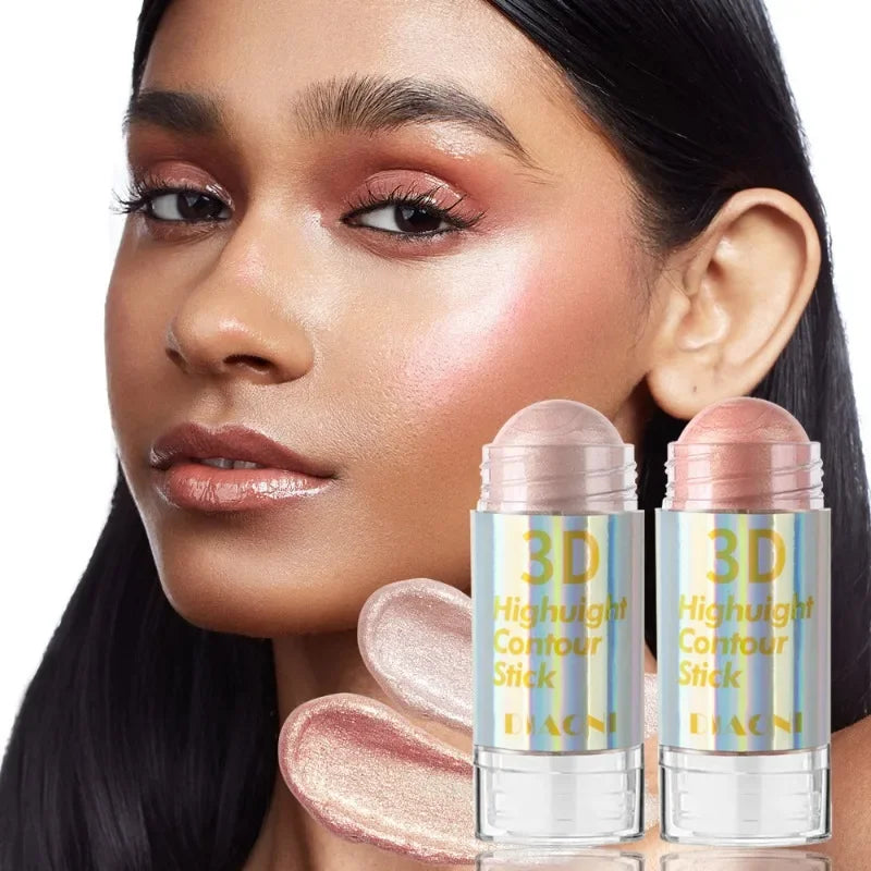 6 Colors 3D Face Brighten Highlighter Bar Cosmetic Face Contour Bronzer Shimmer Highlighter Stick Concealer Cream Makeup tool - AliExpress 66