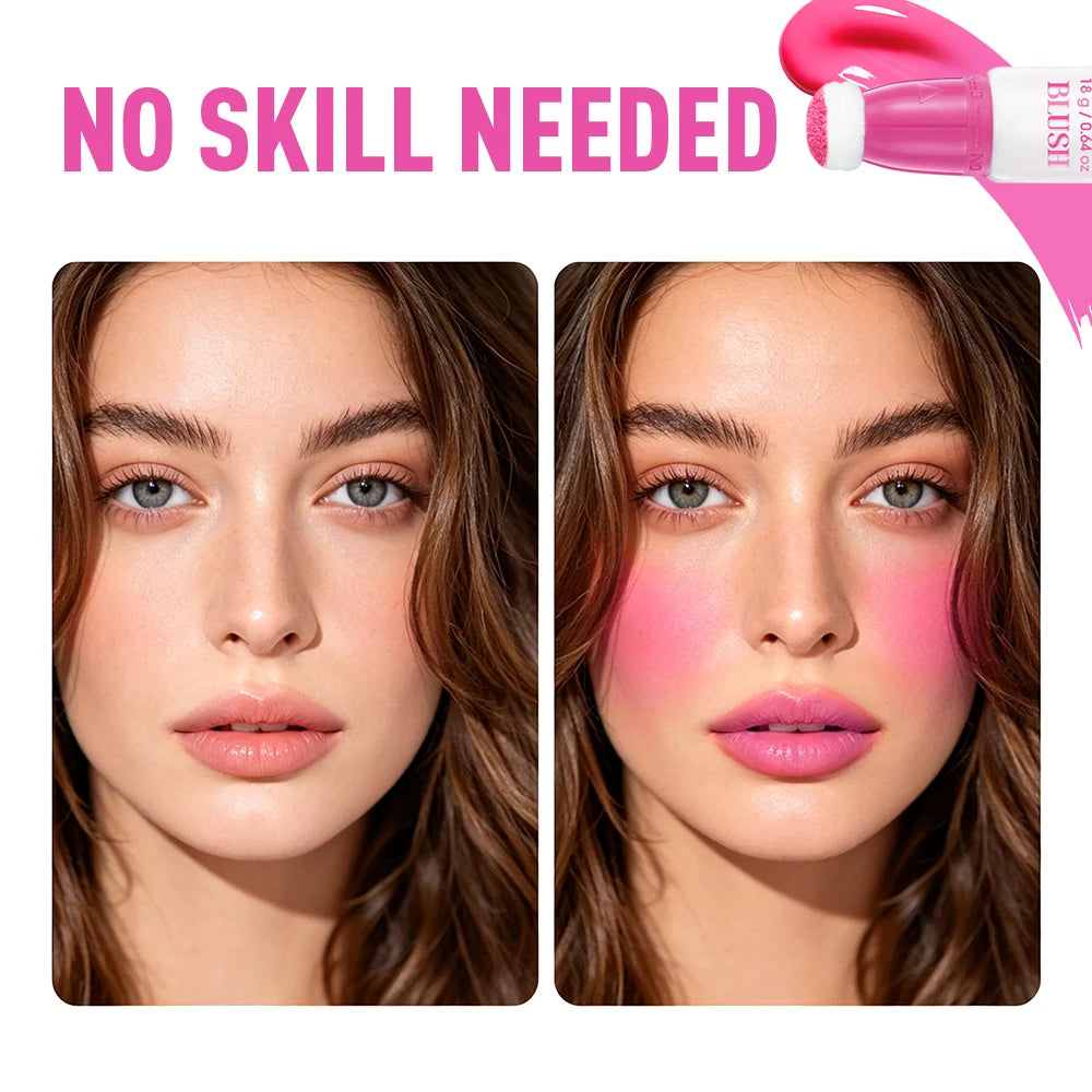 Peel Off Blush 2-in-1 Cheek Blush & Lip Tint Long Lasting Waterproof Transfer Proof Natural Bare-skin Finish Flush Woman Makeup - AliExpress 66