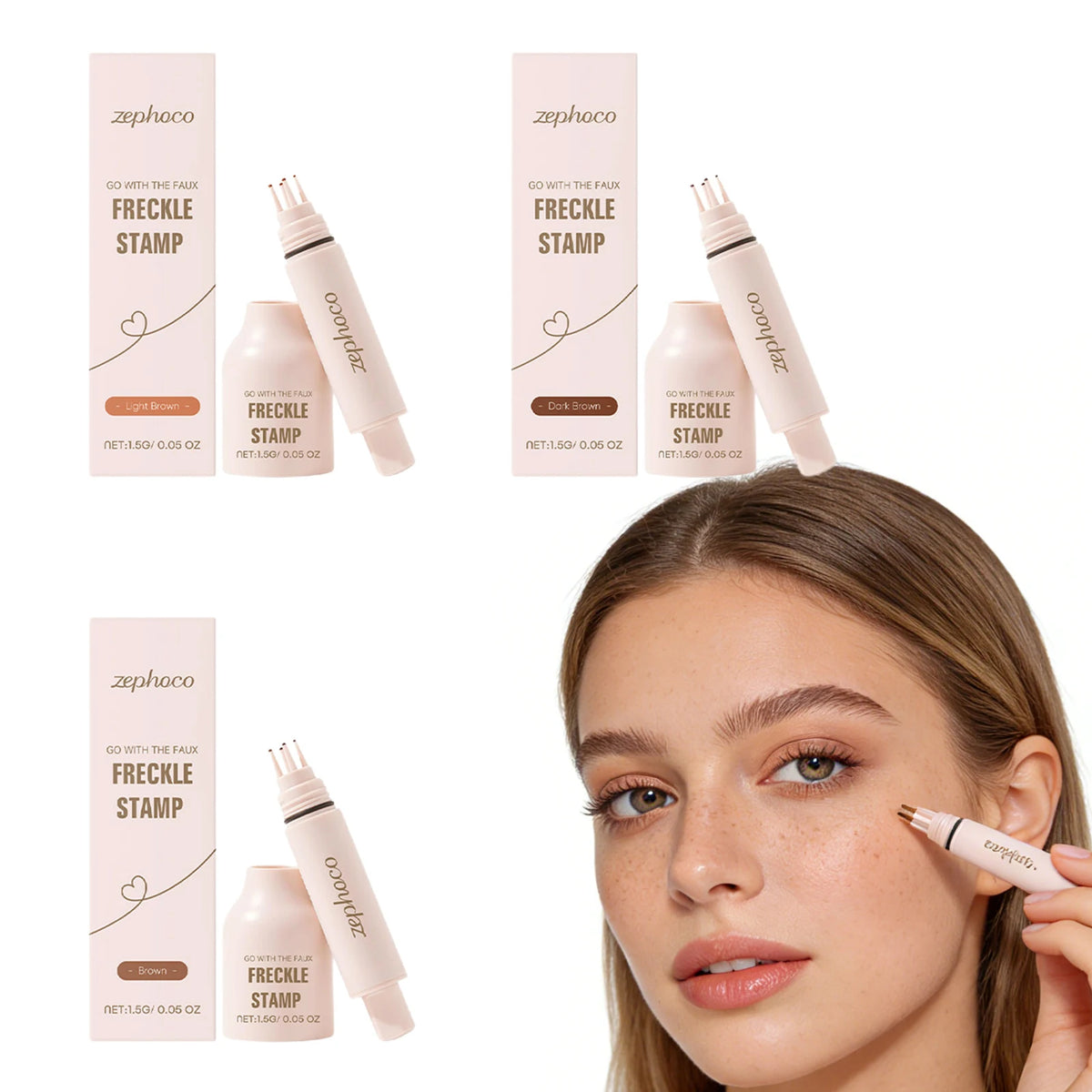 Long-Lasting Waterproof Natural Freckle Pen Quick-Dry Dark Brown / Brown /Light Brown Freckle Stamp Even Color Face Makeup - AliExpress 66