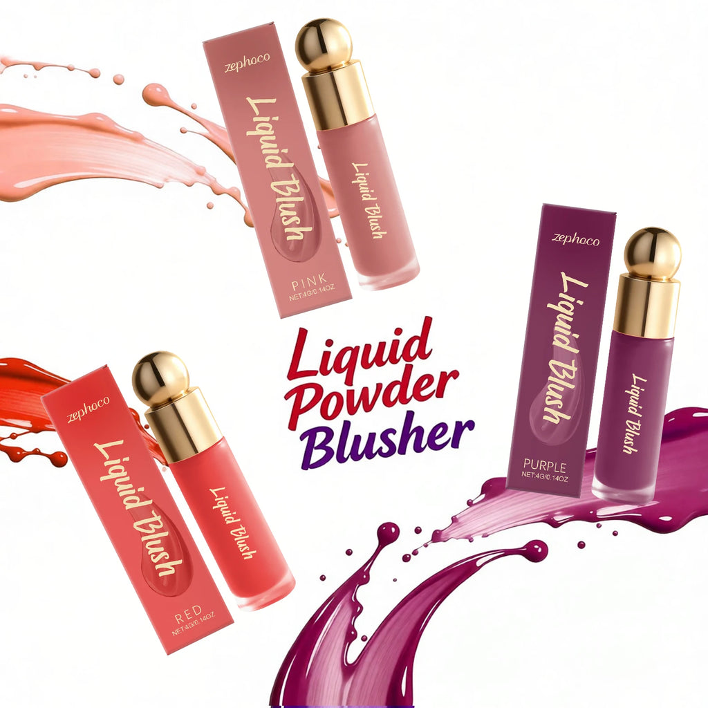 3 Colors Liquid Powder Blusher Waterproof Powder Blusher Atmosphere Makeup Easy to Apply Long Lasting Face Makeup Contracts - AliExpress 66