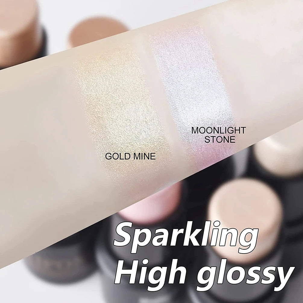 Highlighter 3D Face Brighten Highlighter Bar Makeup Face Contour Bronzer Shimmer Highlighter Stick Concealer Cream Cosmetics - AliExpress 66