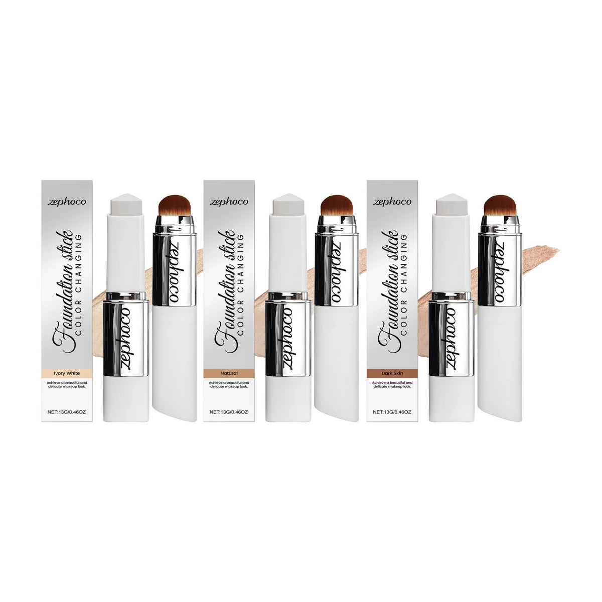 Concealer Color-Changing Foundation Stick Set - Lightweight Matte Finish,Natural Flawless, Skin-Friendly Portable Foundation Kit - AliExpress 66