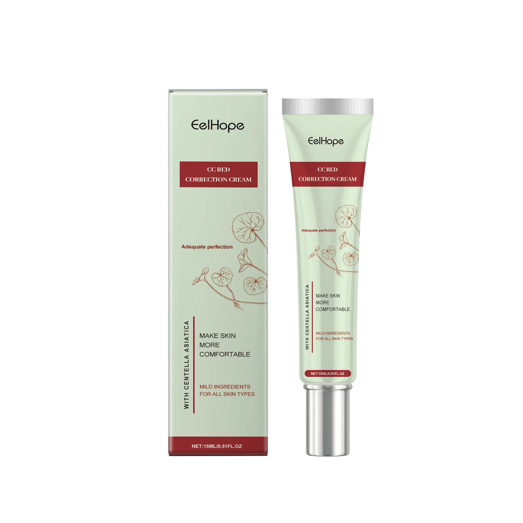 Cc Correction Cream Repair Redness Smooth Skin Brighten Complexion Lightweight Breathable Long Lasting Foundation Cover Pores