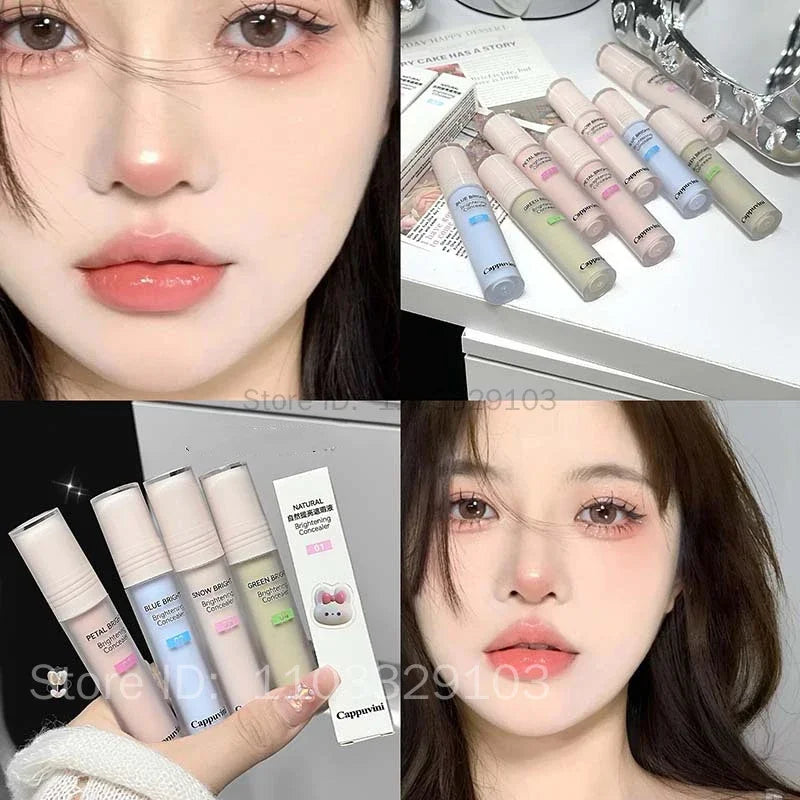 Brightening Highgloss Liquid Foundation Concealer Stick Lasting Moisturizing Face Contour Full Coverage Modify Skin Tone Makeup - AliExpress 66