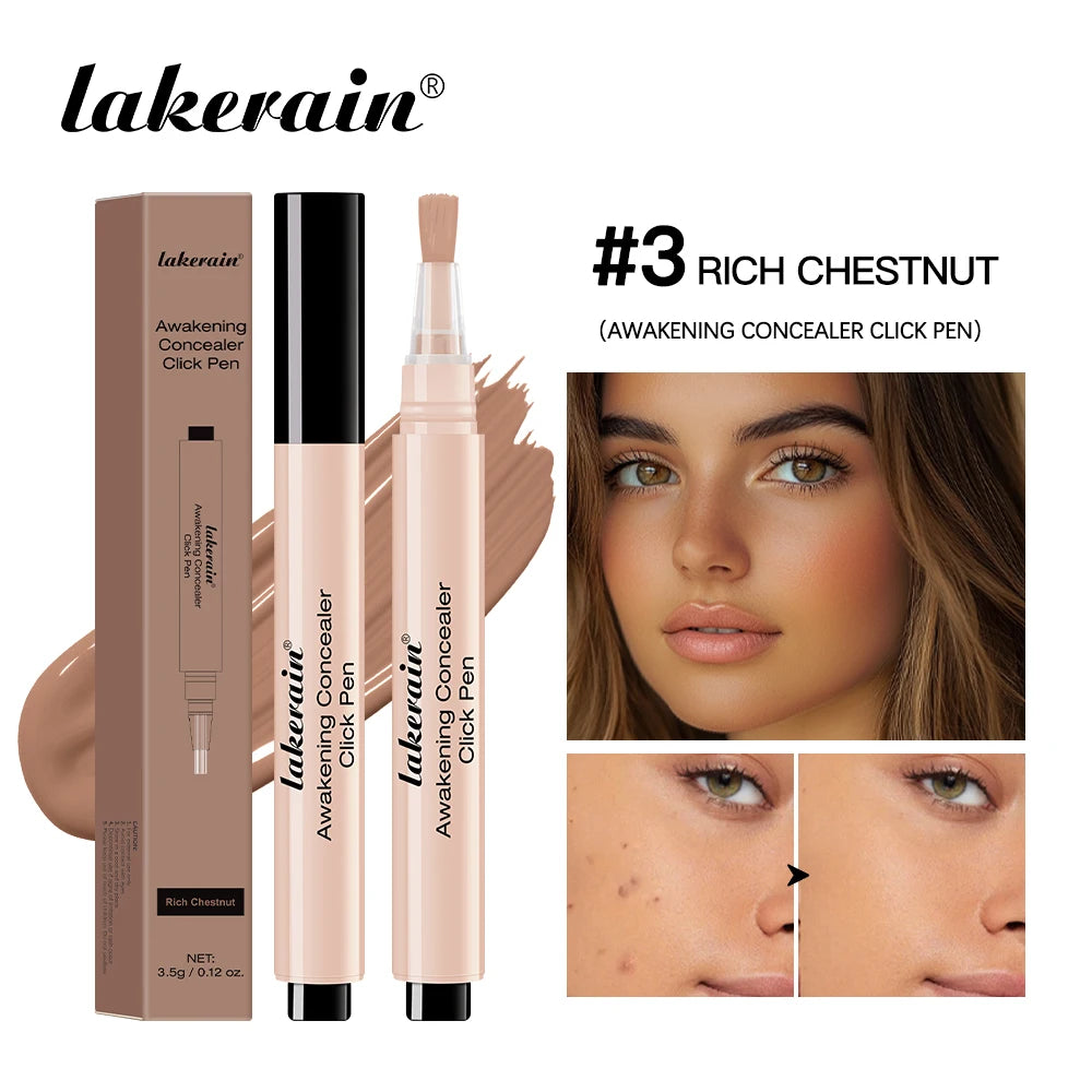 Waterproof Concealer Click Pen 3 Colors Natural Glowing Lightweight Full Coverage Sweat Proof Concealer Pencil Woman Makeup - AliExpress 66