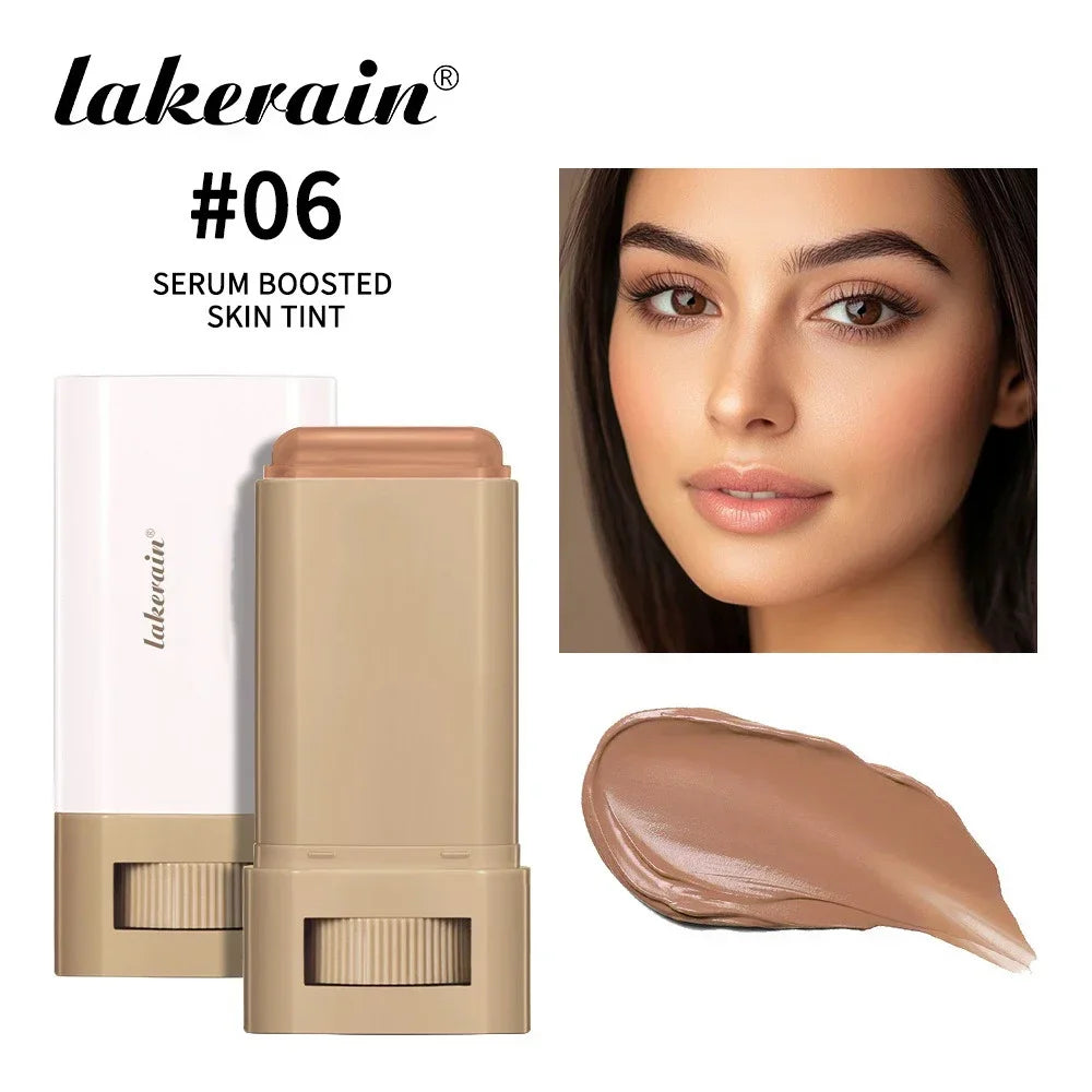 6 Colors Tinted Foundation Cream Stick, Waterproof Oil Control Concealer Foundation, Smooth Matte Full Coverage Makeup Stick