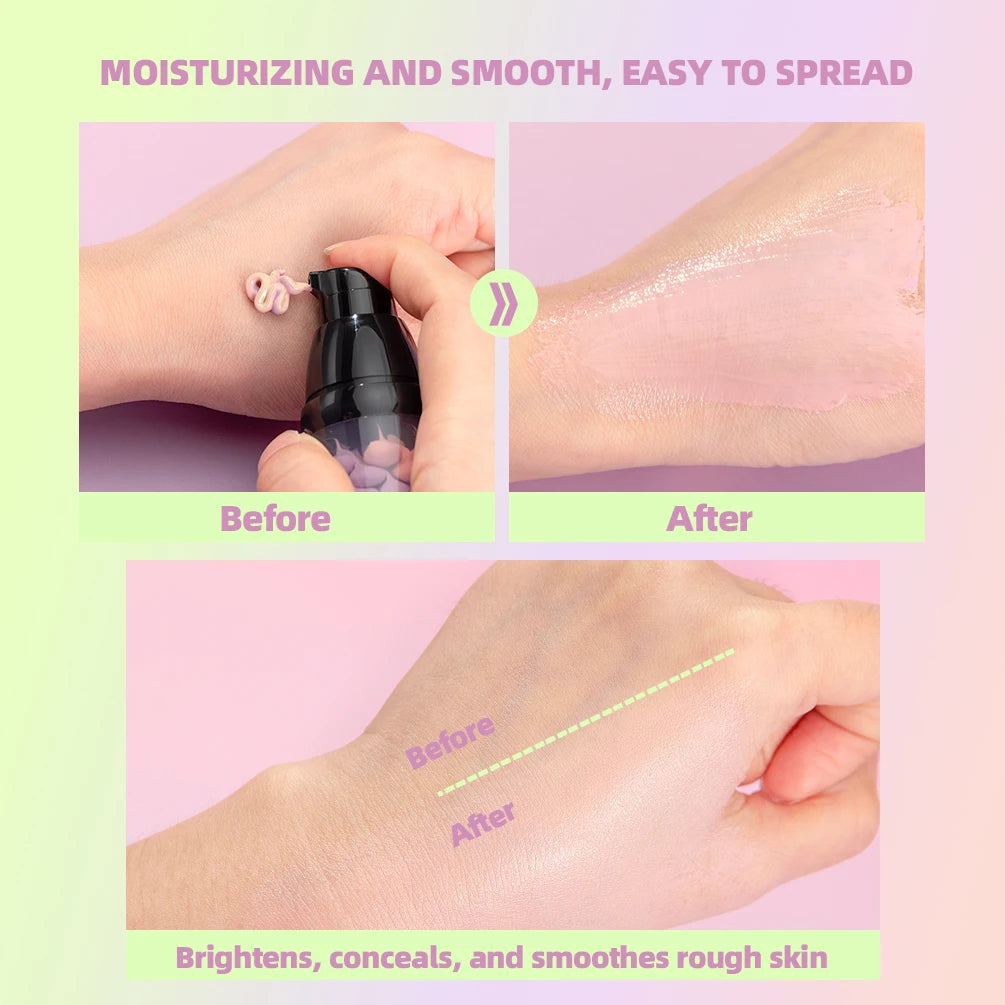 Hot Makeup Set 3 PCS Three Color Liquid Concealer Mixed Isolation Lotion Moisturizing Skin Brightening Primer Base Foundation - AliExpress 66