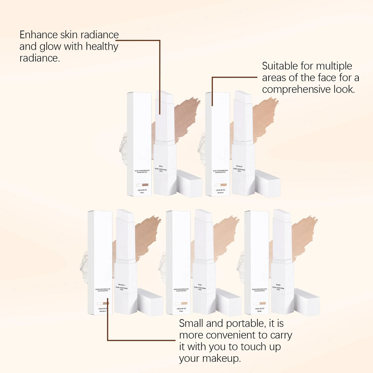 Color Changing Foundation Stick Match Skin Tone Cover Dark Spots Blemishes Waterproof Concealer Series Matte Natural Base Makeup - AliExpress 66