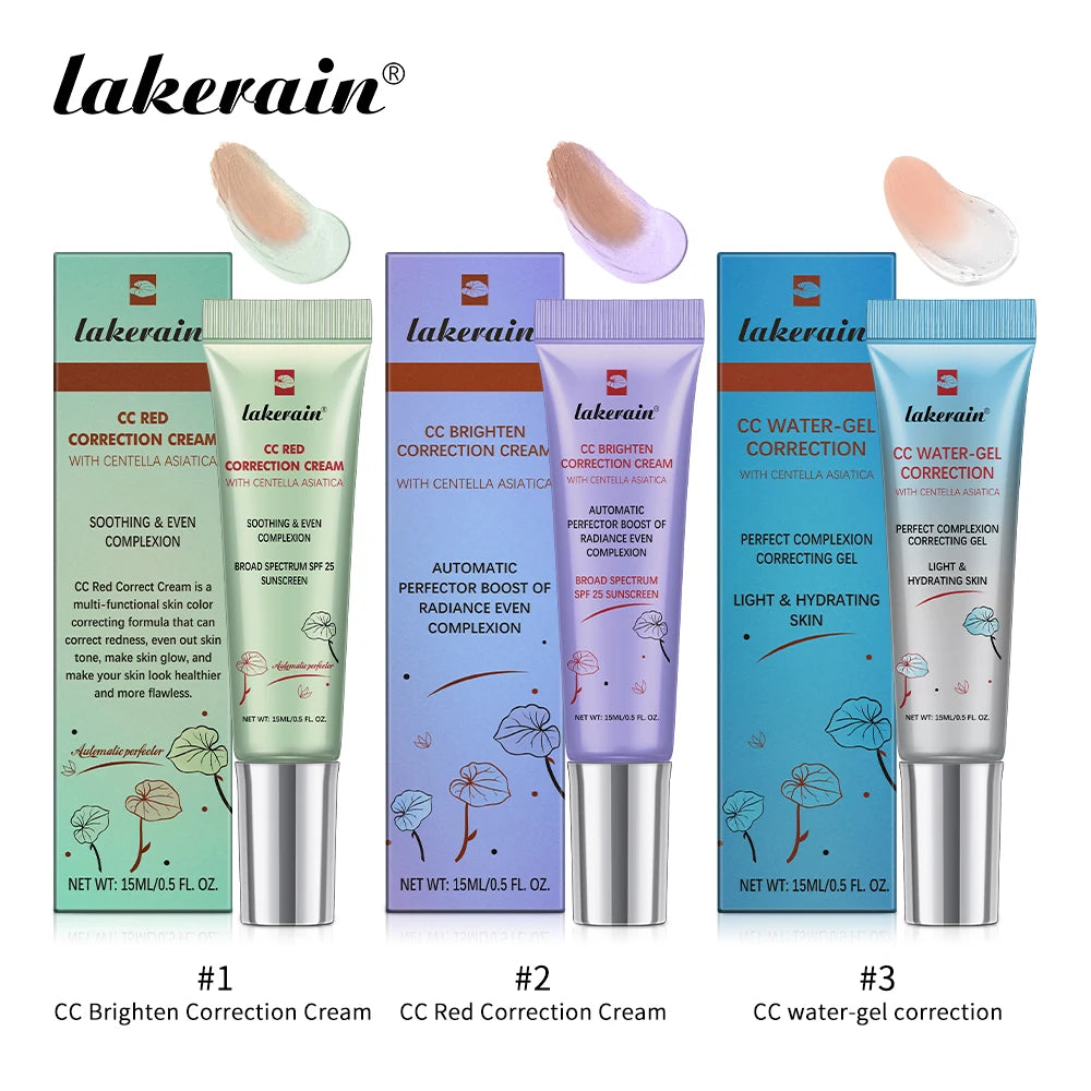 3Colors CC Cream Liquid-Based Full Coverage Cream Waterproof Long-Lasting Correct Redness Foundation erborian Korean Cosmetics - AliExpress 66