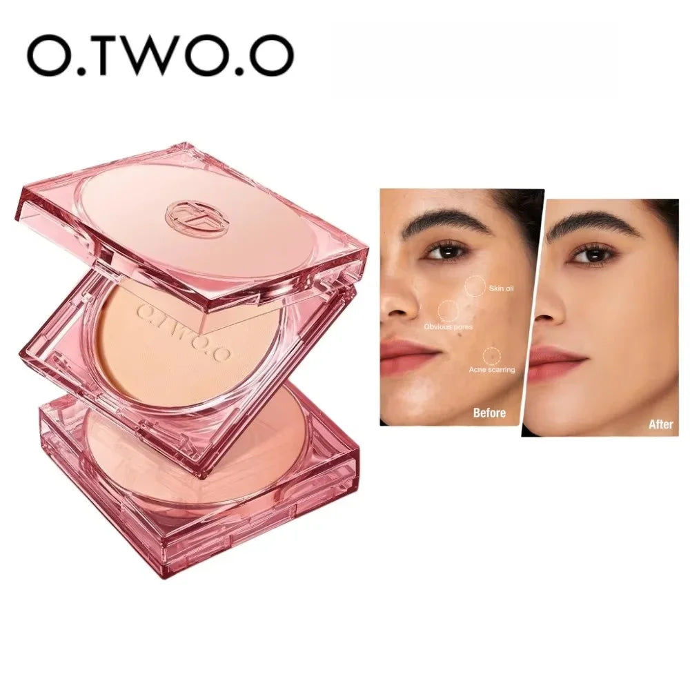 O.TWO.O Face Powder Oil-control 24 Hours Long Lasting Waterproof Matte Face Makeup Cosmetic Setting Compact Powder - AliExpress 66