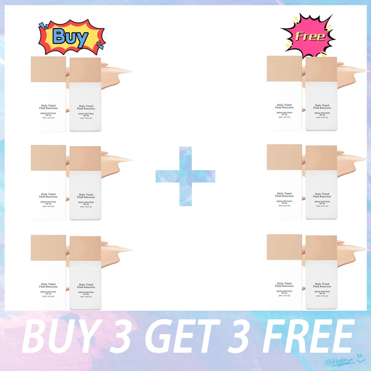 Hydrating Concealer Lotion Even Skin Tone Smooth Skin Relieve Dryness Provide UV Protection Tinted Fluid Sunscreen Moisturizer