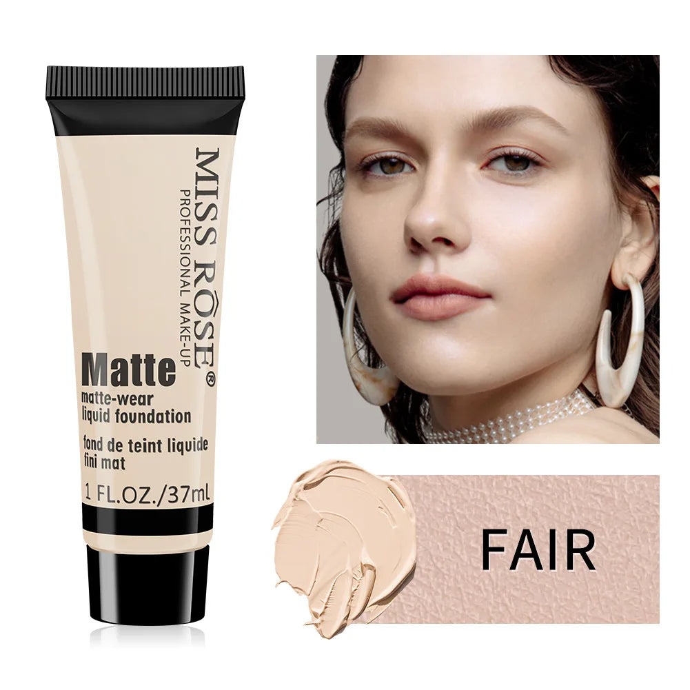 MISS ROSE Contour Liquid Foundation, High Coverage Long?lasting Concealing Cream Foundation Facial Base Makeup Cosmetics - AliExpress 66