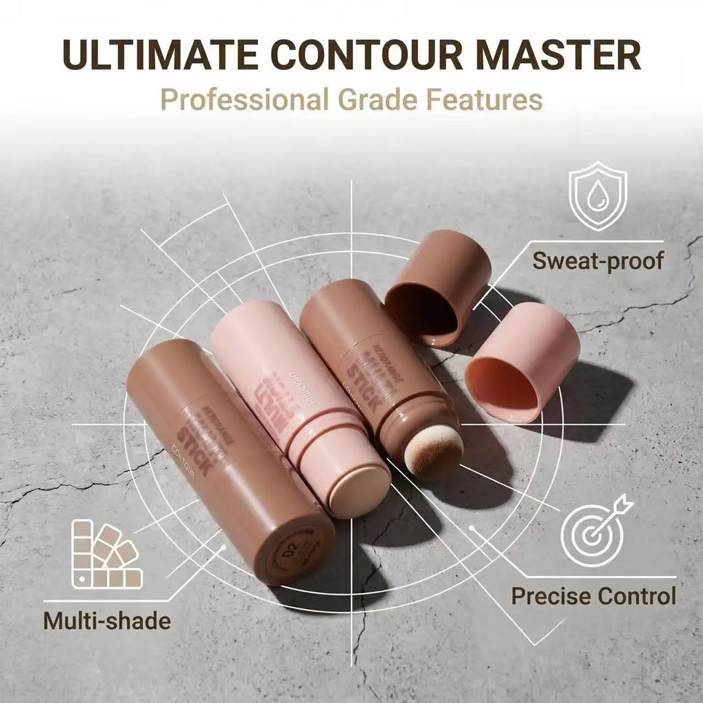 Herorange Dual Tip Face Sculpting Stick Natural Shading Highlight Create Slim V Face Beginner Daily Cosmetic