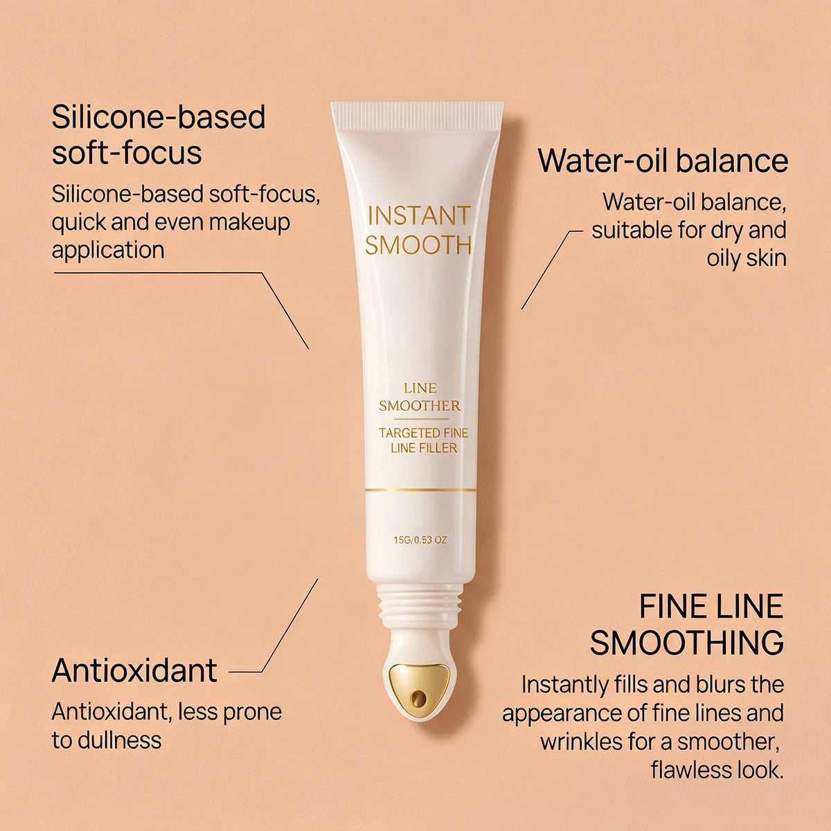 Softening & Even Primer - Lightweight, Hydrating Base, Natural Finish, Seamless Makeup and All-Skin-Type Compatibility