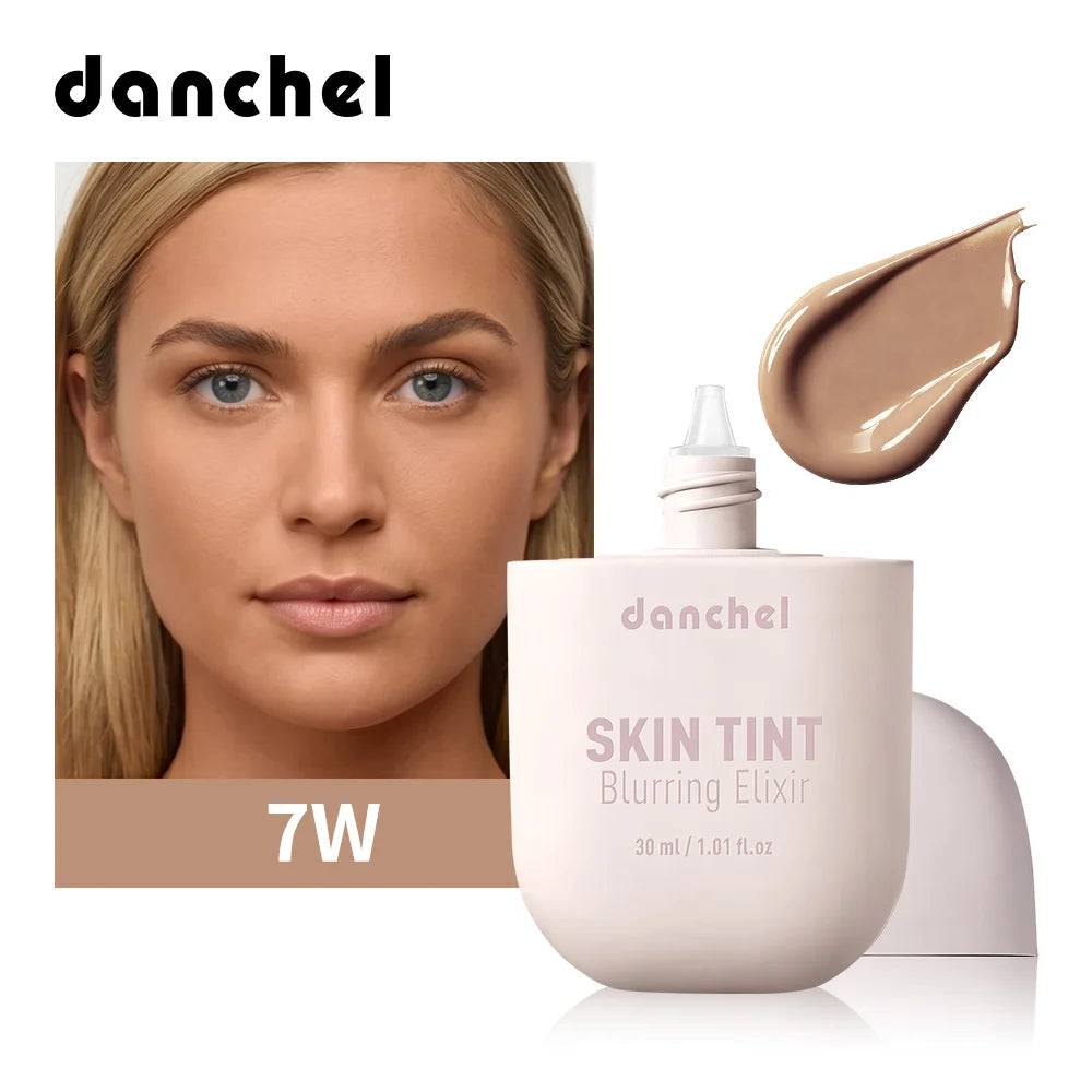 Skin Tint Blurring Elixir Even Skin Tone 12h Long-lasting Natural Finish Hide Pores Fine Lines Lightweight Breathable Skin Tint