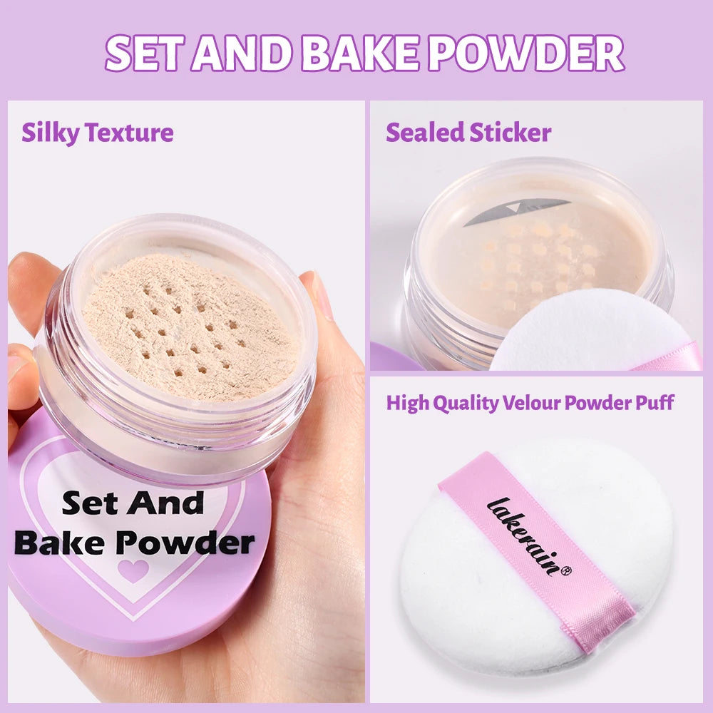 Setting Powder Waterproof Sweat Resistant And Oil Resistant Makeup Powder Setting Powder Natural And Long-lasting Matte Finish - AliExpress 66