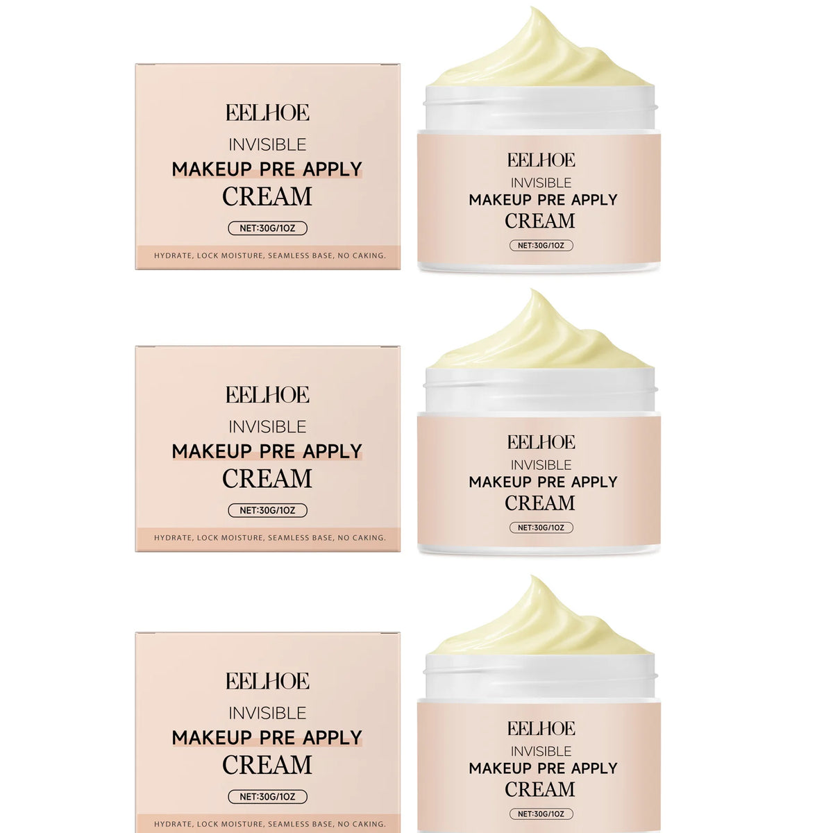 Pre Primer Invisible Makeup Waterproof Minimize Pore Brightening Skin Tone Natural Isolation Pre Apply Cream Primer Makeup 30g - AliExpress 66